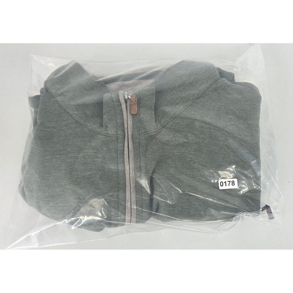NWT Collars & Co Quarter Zip Pullover Heathered Green Large - Picture 7 of 7